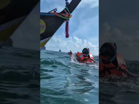 Blue Ocean in Thailand,Karabi #ocean #blue #swimming #thailand #krabi #vuralvideo #viralreels #viral