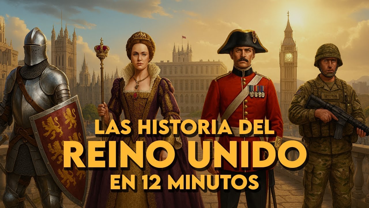 ✅ La historia de REINO UNIDO y el IMPERIO BRITÁNICO en 12 minutos | Resumen rápido y fácil