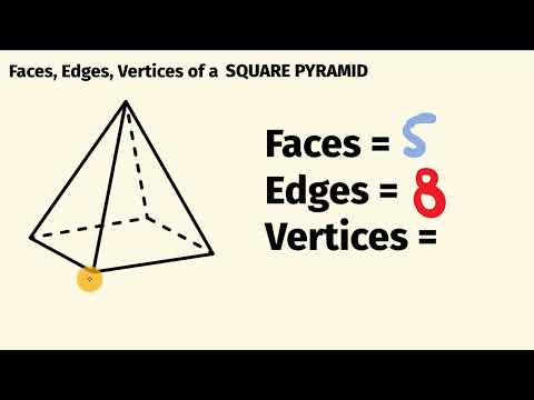 How Many Faces, Edges And Vertices Does A Square Pyramid Have?