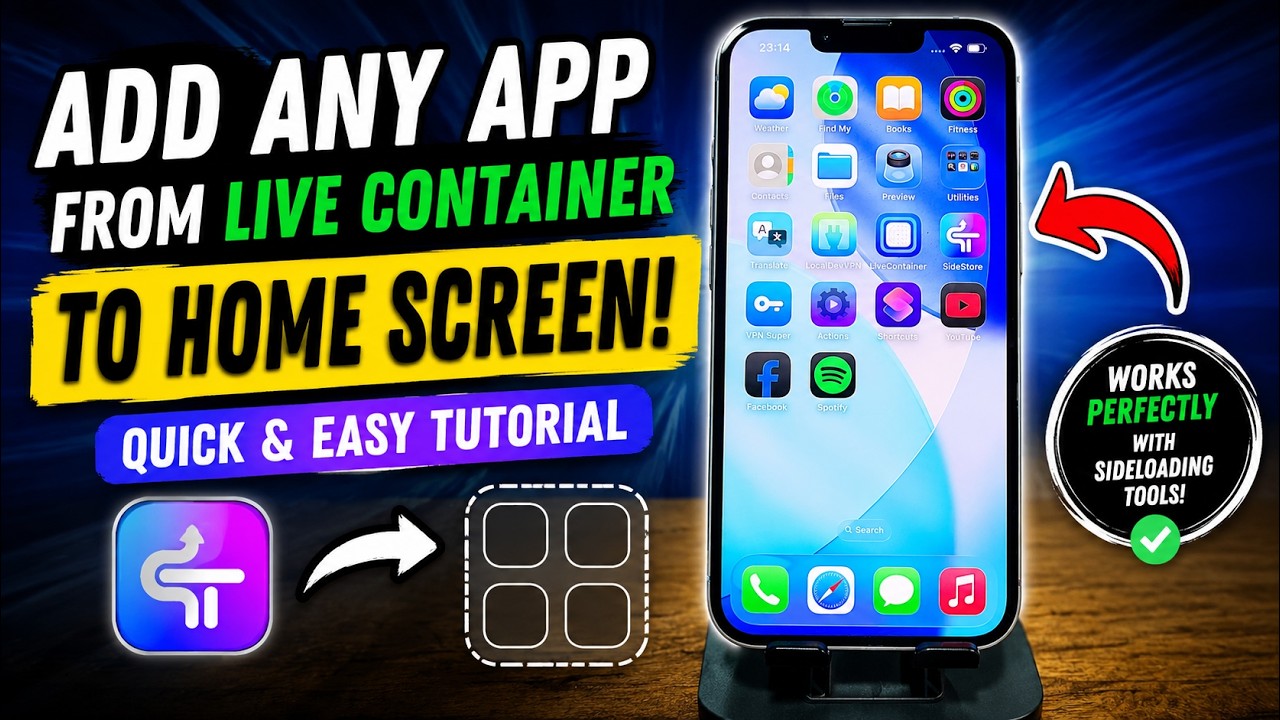 How to Add LiveContainer Apps to Home Screen