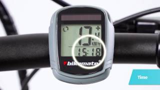 Fahrradcomputer, kabellos mit Solar