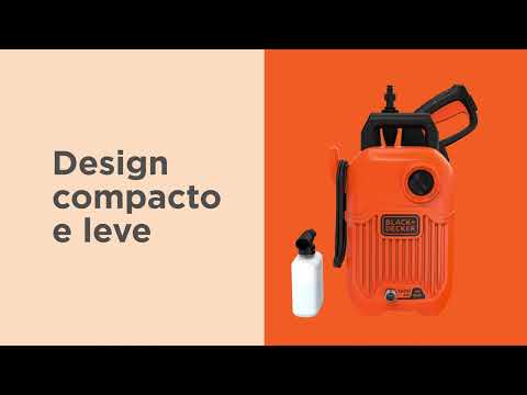 Lavadora de Alta Pressão 1600 PSI 127V 1300W BLACK+DECKER-BEPW1600-BR - Video