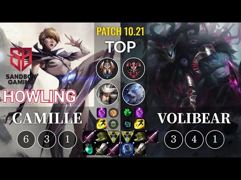 SB Howling Camille vs Volibear Top - KR Patch 10.21