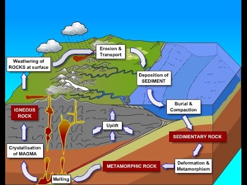 Rocks: Igneous, Sedimentary, Metamorphic and Rock Cycle Video Lecture ...