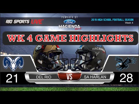 Saturday Night Football Del Rio VS SA Harlan WK 4 Game Highlights