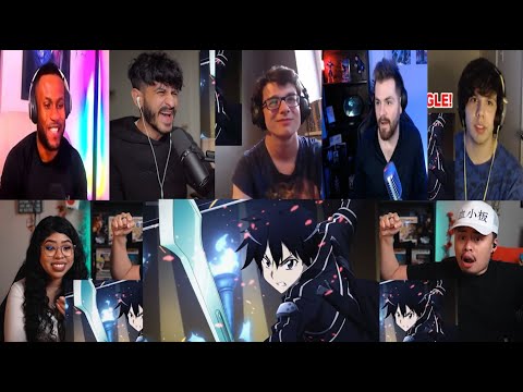 SWORD ART ONLINE SEASON 1 EPISODE 9 REACTION MASHUP
