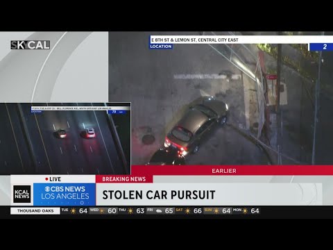 Suspect drives through chain link fence on Lemon Street