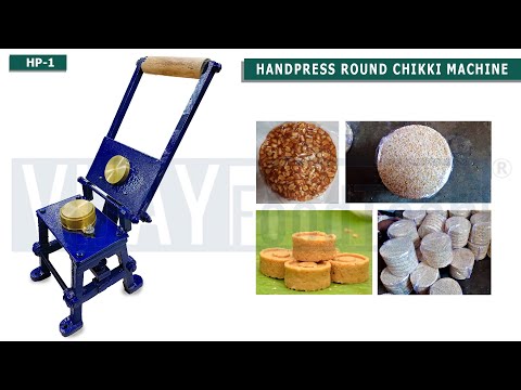 Manual Handpress Round Chikki Machine