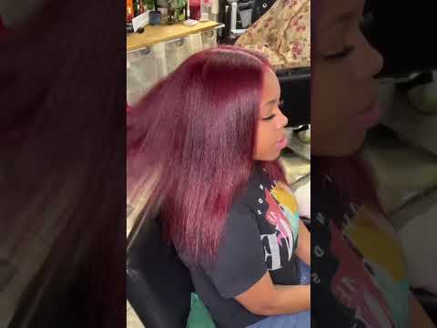 How to dye Dark hair Red WITHOUT BLEACH! #blackgirl #hairstyles #naturalhair #shorts #love ❤️