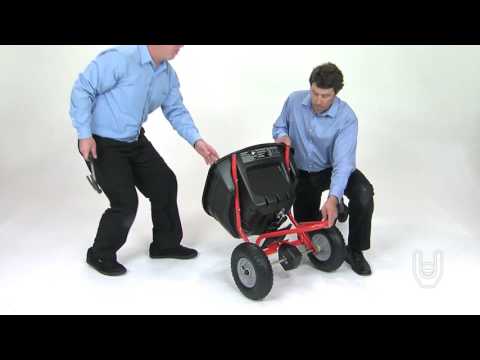 Attaching the Wheels and Handle Tubes - Agri-Fab 130lb. Push Spreader [45-0614]