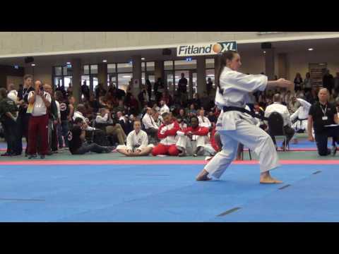 European Championship JKA 2017 senior women kata final Diana Horváth Gojushiho sho