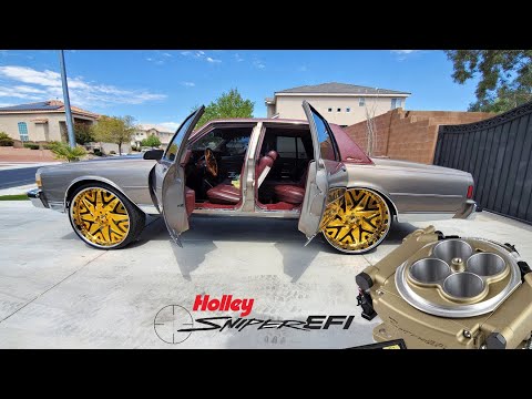 BOX CHEVY CAPRICE GETS HOLLEY EFI SNIPER KIT!  (PART 2)