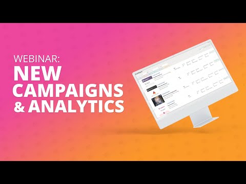New analytics and Campaigns e-shot webinar