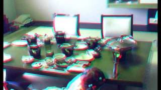 preview picture of video 'Shimoda -Japanese breakfast- (Minoru 3D Webcam anaglyph)'