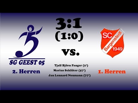 Highlights SG Geest 05 II vs. Bargenstedter SC - 28.08.2016