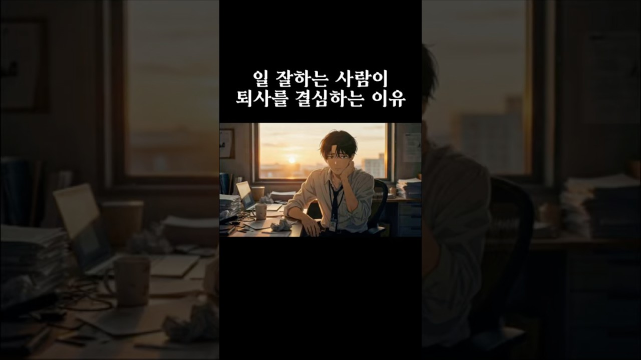 일 잘하는 사람이 퇴사를 결심하는 이유 👨‍💼