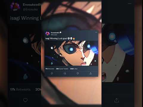 [ Isagi Winning Luck goal 🔥🐐 ] l blue lock season 2 l #anime #shorts #bluelock #isagi #ytshorts #new