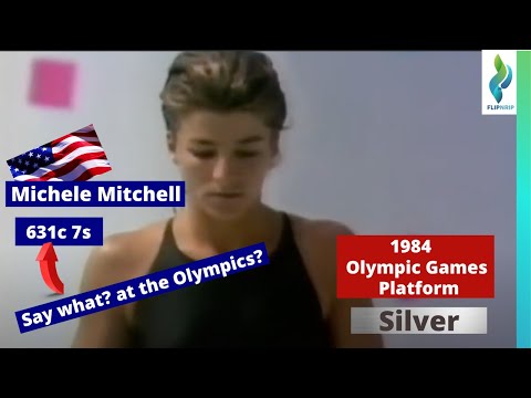 1984 Michele Mitchell Team USA - 631C - Platform Diving - Olympic Games