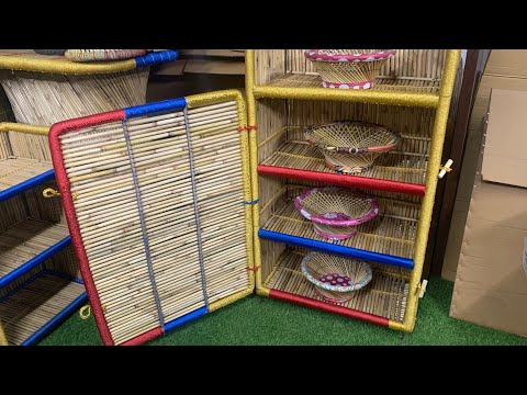 Bamboo crafts multipurpose shoe rack