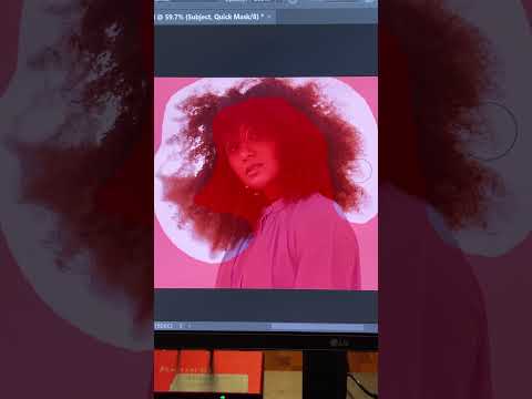 IMPOSSIBLE Hair Selection Made Possible by AI in Photoshop! #Shorts