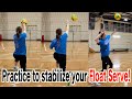 Practice to stabilize your float serve!【volleyball】