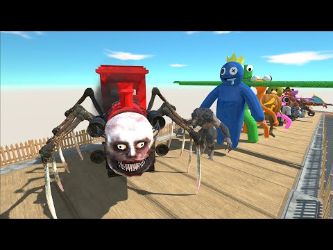 Choo Choo Charles DEATH FALL - Animal Revolt Battle Simulator