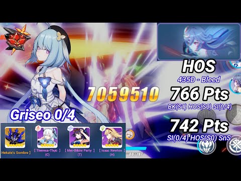 Redlotus D435: HOS (Bleed) 742~766 Pts - Griseo 0/4 HOS BK(S1)/SnS | Honkai 6.3
