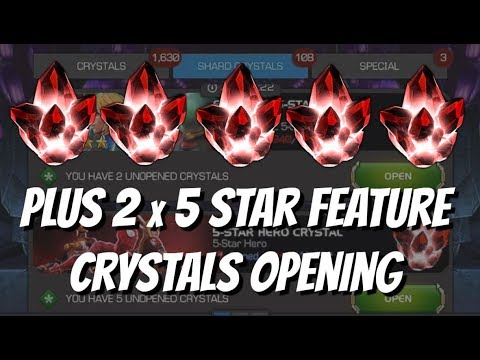5 x 5 Star Basic and 2 x 5 Star Feature Crystal Opening - Marvel Contest of Champions