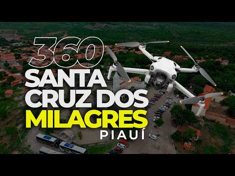 DRONE 360 SOBRE A IGREJA  SANTA CRUZ DOS  MILAGRES  - PIAUÍ  #djibrasil #piauinordestebrasil #igreja