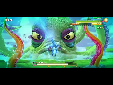 Beating Octoni Boss Level 1 to 3 - Hungry Dragon, Icebreaker, Anomalyis, Eelectrozoa, Raktavi