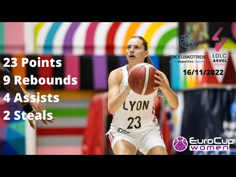 Marine Johannes with 23 points against IDK Euskotren in Eurocup