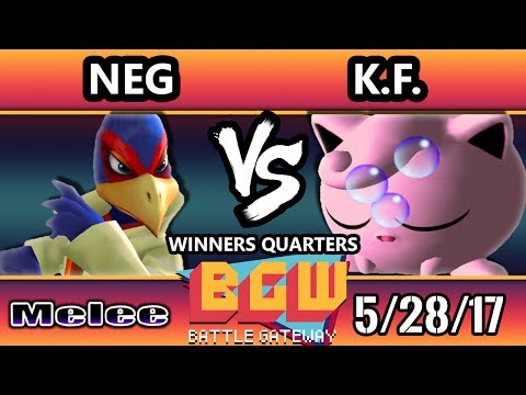 BGW16 SSBM - NEG (Falco, Peach) Vs. K.F (Jiggly Puff)  Smash Melee Winners Quarters
