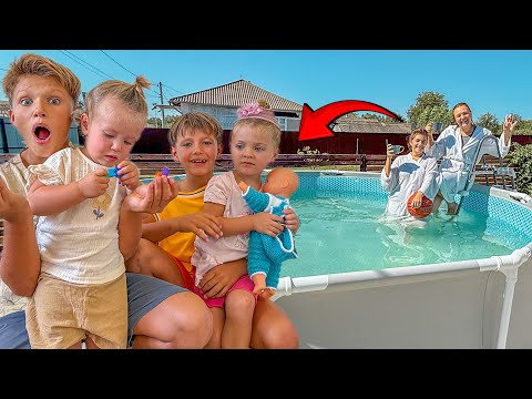 WE'RE NOT LEAVING THE POOL/ Albert and Ernest are staying with the KIDS 😂