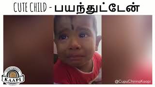 Indian Funny Videos  Cute Child Is Scared For Bein