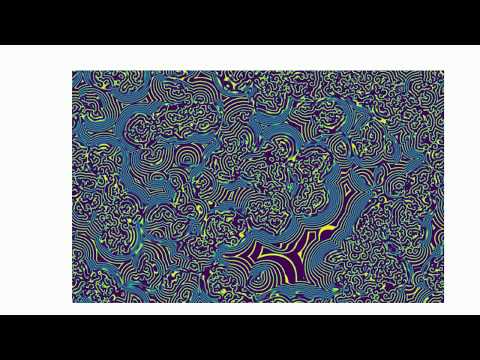 Belousov–Zhabotinsky reaction (simulation)