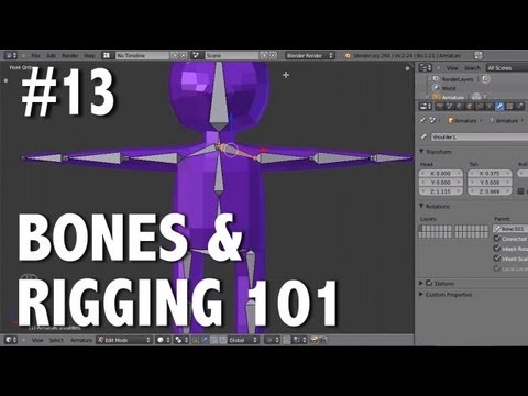 Blender 2.6 Tutorial 13 - Bones & Rigging 101