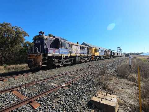 48156, 48103 & 48123 shunt NGDX hoppers at Trundle NSW.  Sat 05th June 2021