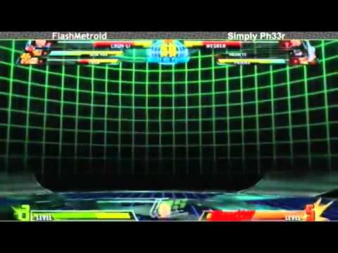 4-25-11 FlashMetroid (Trish/Iron Man/Chun) vs Simply Ph33r (Magneto/Wesker/Phoenix) 2 - MvC3