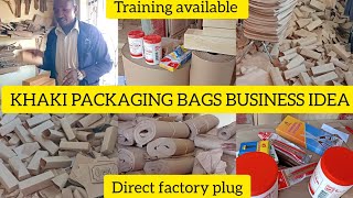 HOW TO MAKE KHAKI PACKAGING PAPER BAGS || WHERE TO BUY KHAKI PACKAGING BAGS DIRECTLY FROM PRODUCER