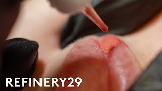 Refinery29 — I Got A Lip Blush Tattoo For The First Time | Macro Beauty | Refinery29