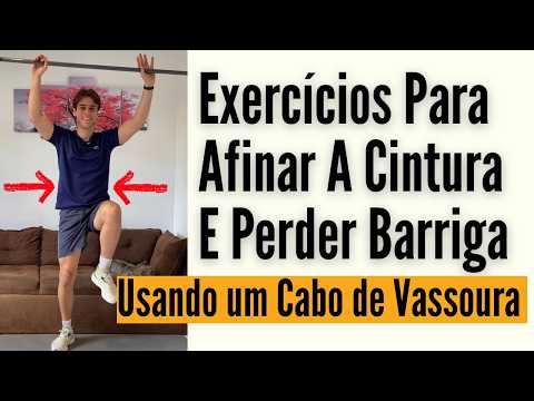 Exercises to Slim Your Waist and Lose Belly Fat Using a Broomstick