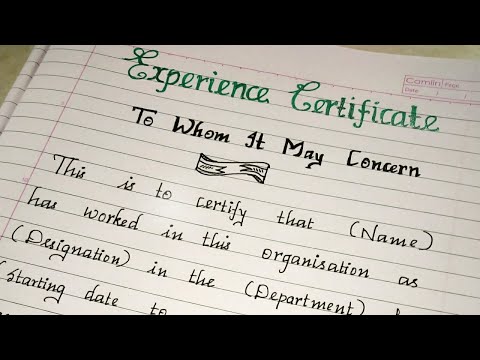 YouTube video about Discover How to Draft a Compelling Experience Letter Sample