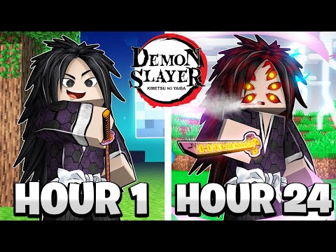 I SURVIVED as a HYBRID in DEMON SLAYER Minecraft!
