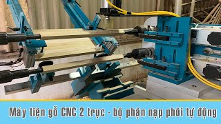 Máy tiện cnc có 2 trục, nạp phôi tự động quá nhanh | WM-1500A2