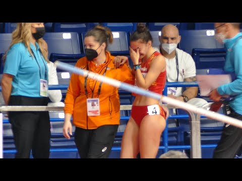 Xènia Benach (ESP) Disqualification 60 m Hurdles World Indoor Championships Belgrade 2022