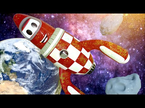 Rocky die Rakete ist voll mit Weltraumstaub - Autopolis  💧 Lastwagen Zeichentrickfilme für Kinder