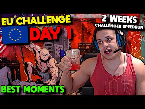Tyler1 FIRST DAY in EUROPE - EU Challenge Highlights