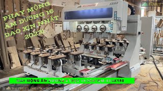 Máy phay mộng âm dương CNC kẹp phôi xoay 180 độ Woodmaster WM4x4x180