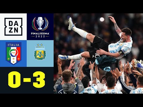 Messi und Co zaubern! Argentinien dominiert: Italien - Argentinien 0:3 | Finalissima | DAZN