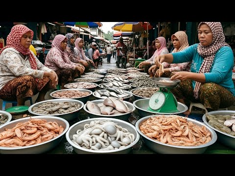 Cambodian Seafood Market Compilation — Fresh Fish & Local Lif